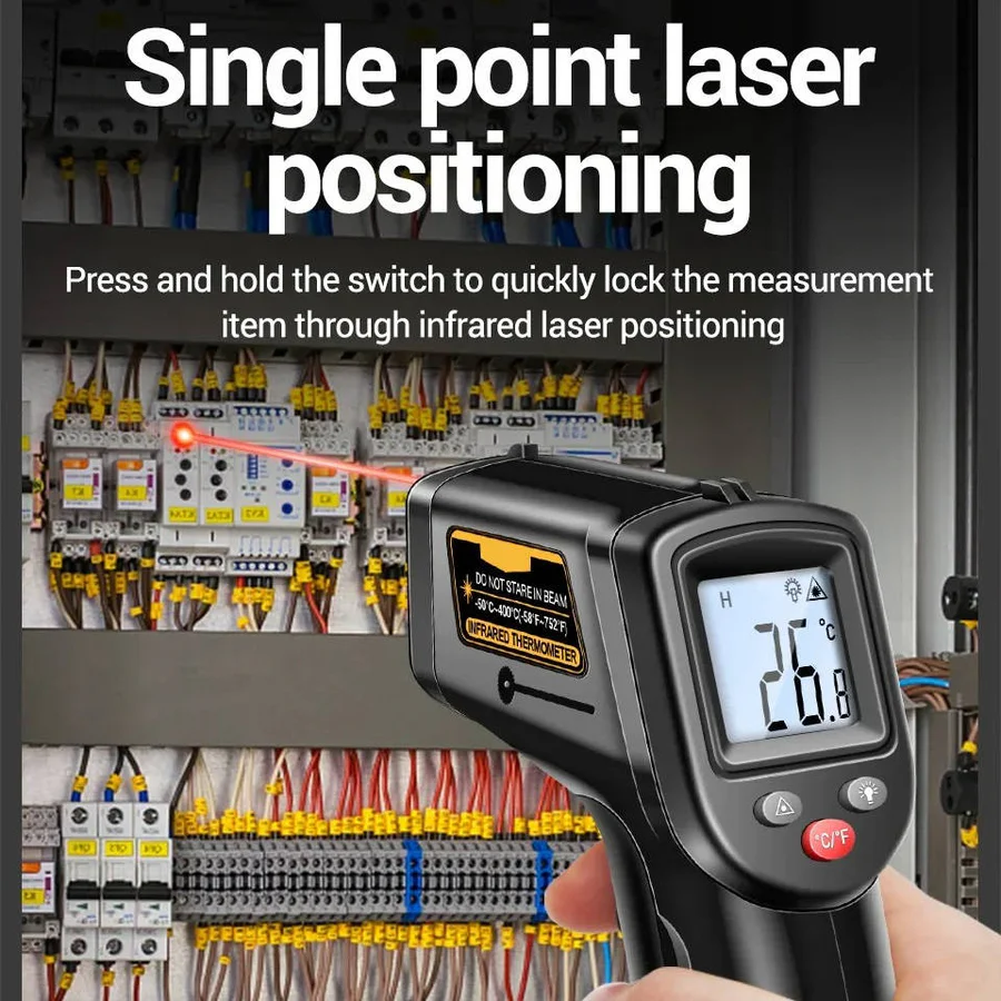 The Laser-Point Pro: Infrared Thermometer with Precision Target Logic