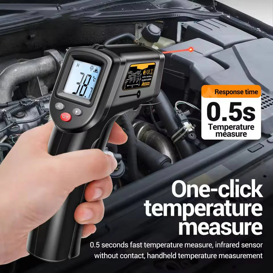 The Laser-Point Pro: Infrared Thermometer with Precision Target Logic