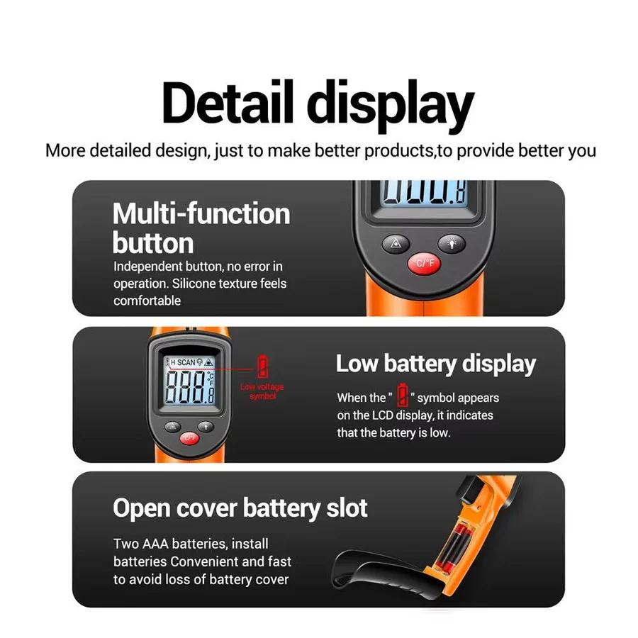 The Laser-Point Pro: Infrared Thermometer with Precision Target Logic