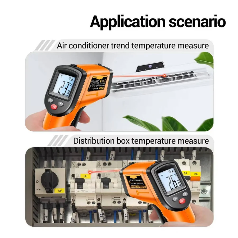 The Laser-Point Pro: Infrared Thermometer with Precision Target Logic