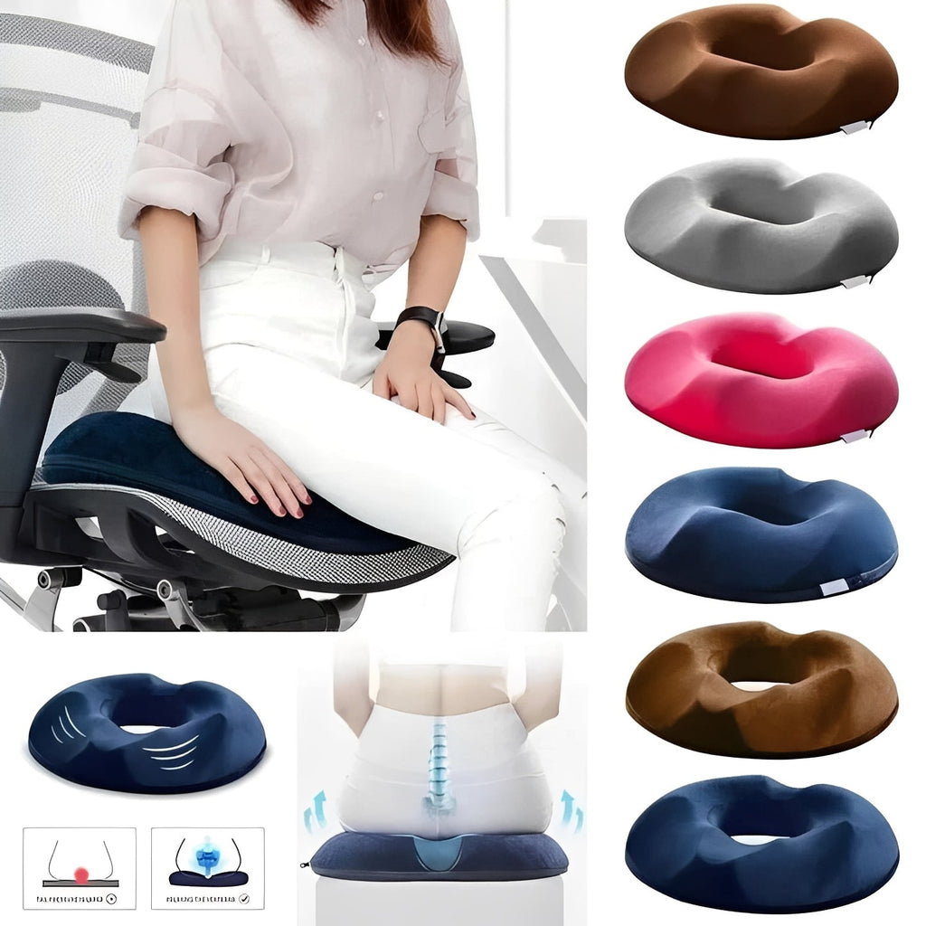 The Zero-Pressure Pad: Ergonomic Seat Cushion with Central Relief Zone