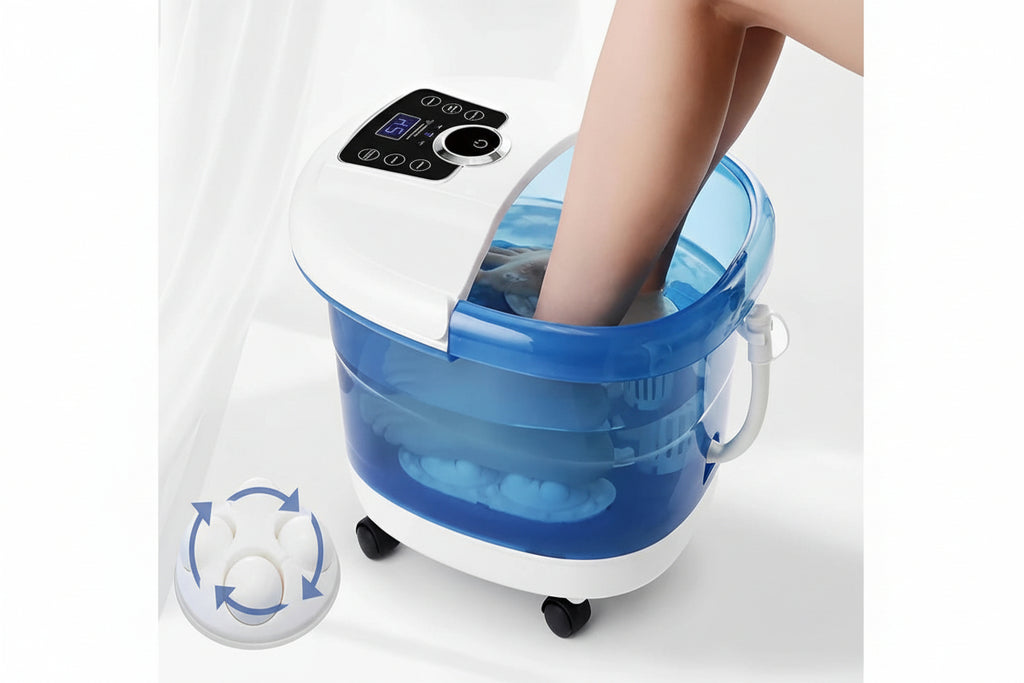 Therma-Flow Elite: Heated Foot Massager with Deep-Tissue Oxygen Bubbles