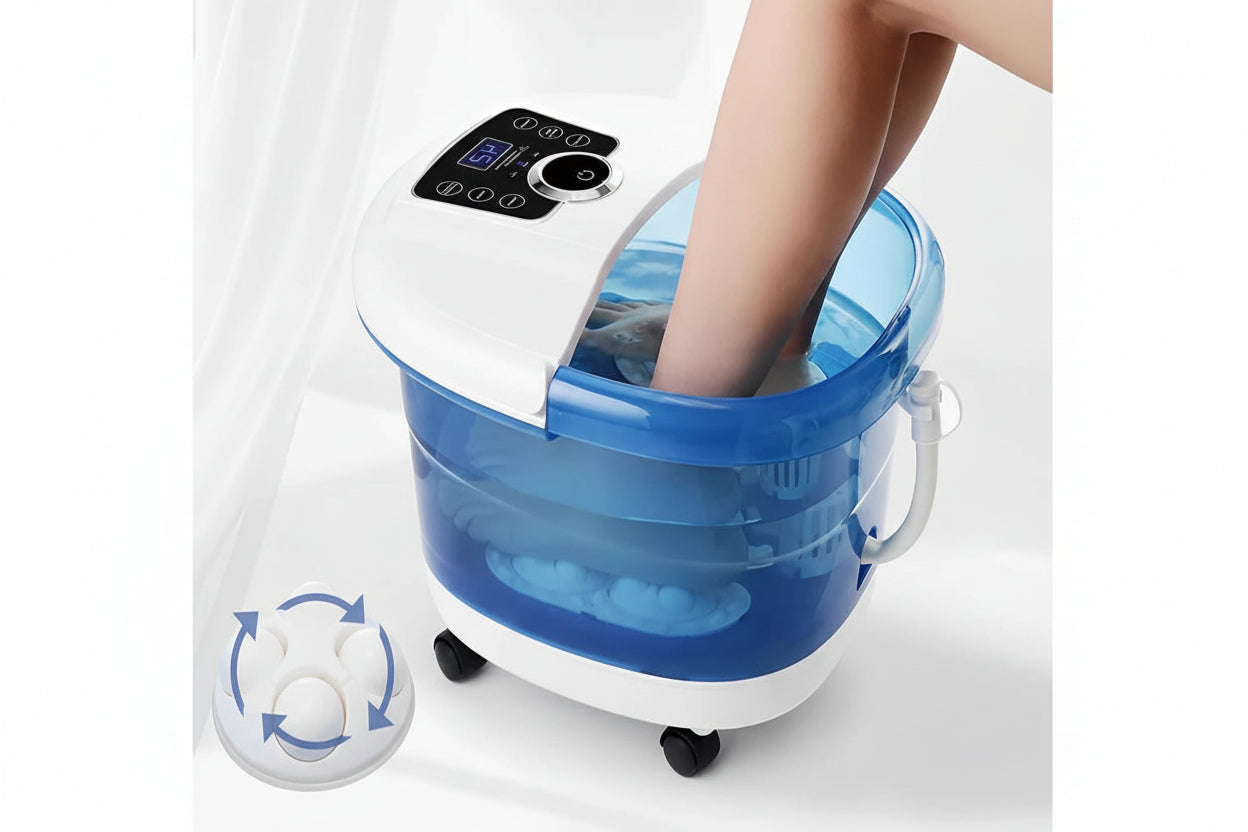 Therma-Flow Elite: Heated Foot Massager with Deep-Tissue Oxygen Bubbles