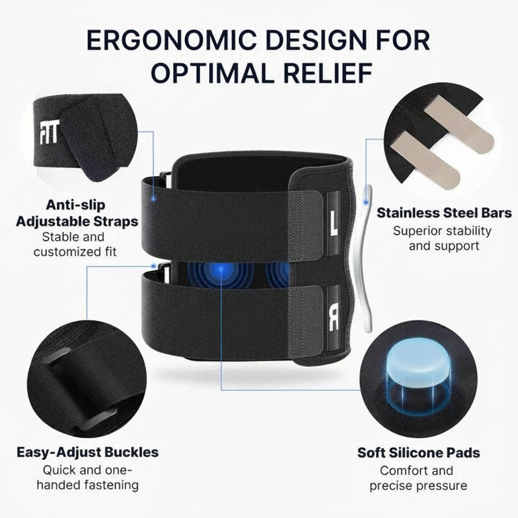 The Dual-Sentry Pro: Tactical Knee Brace with Twin-Pad Shock Absorption